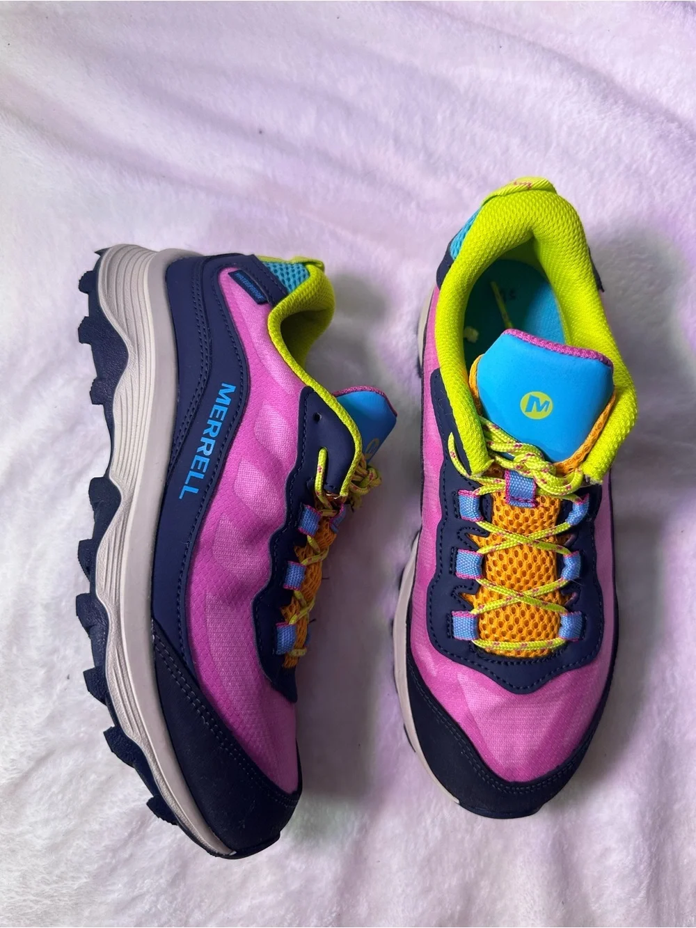 Merrell Kids Pink Multi-Color Trail Sneaker